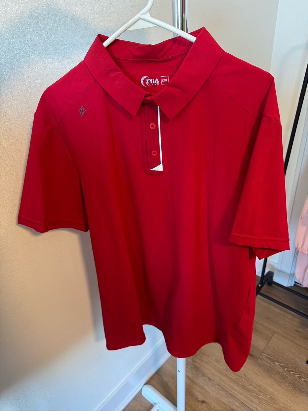 ZYIA men’s red golf polo size XXL